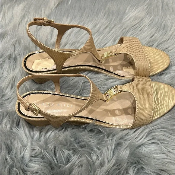 Judith Ripka Metallic Gold Sandals - Picture 3 of 11
